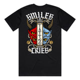 Two face tattoo tee