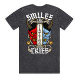 Two face tattoo tee