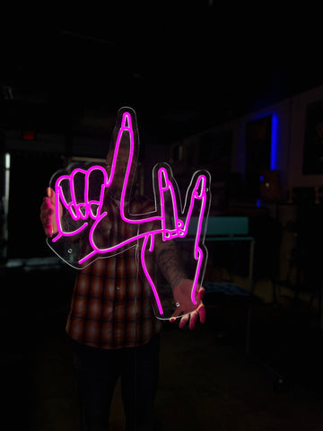 LV hands LED sign