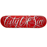 City Script Skate Deck