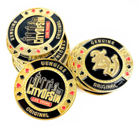 Lucky Gold Poker Chip